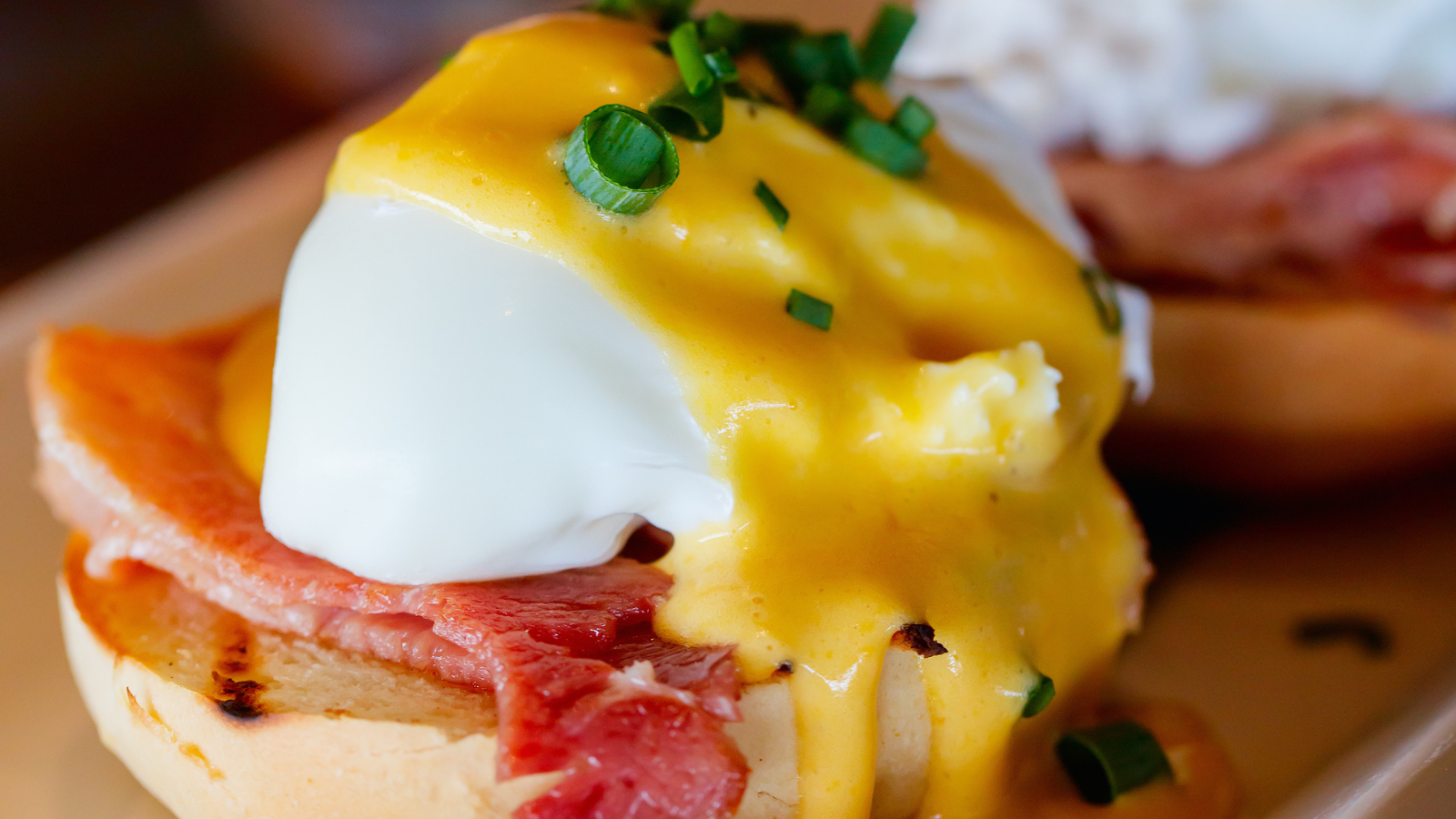 Plated gourmet breakfast served at Heart of the Village Inn in Shelburne, Vermont